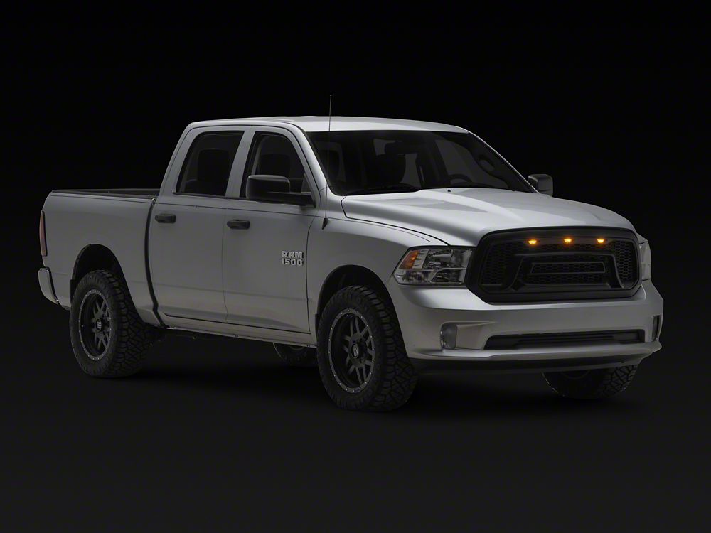 RedRock Rebel Style Upper Replacement Grille with LED DRL (13-18 RAM 1500, Excluding Rebel)