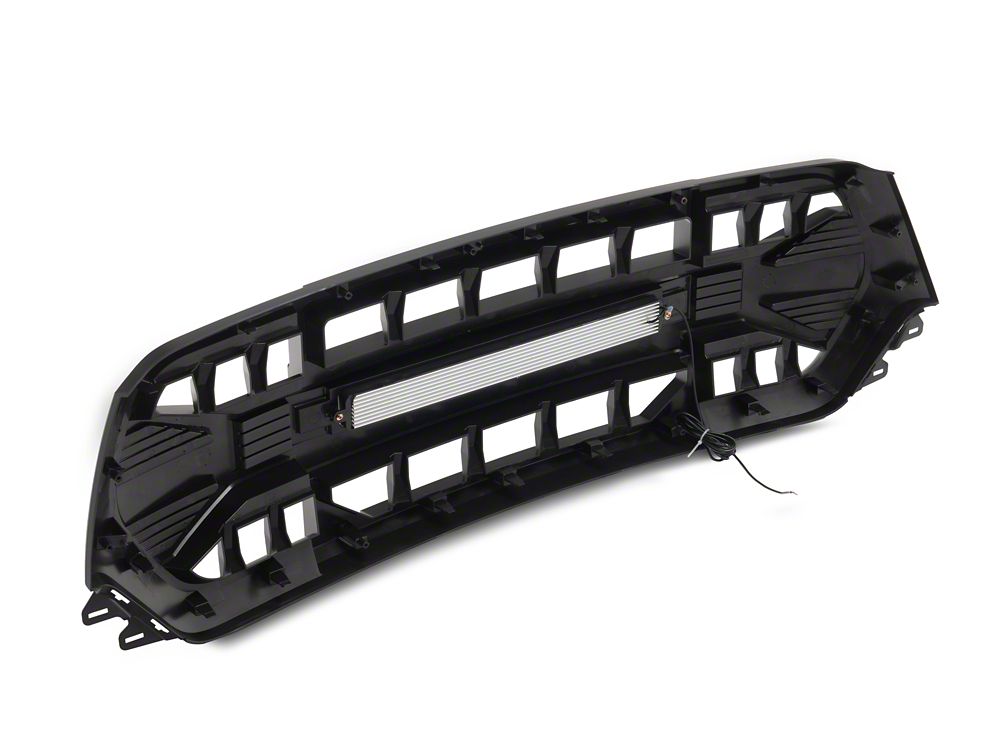 RedRock Full Upper Replacement Grille with LED Off-Road Light Bar (19-24 RAM 1500 Big Horn, Laramie, Lone Star, Tradesman)