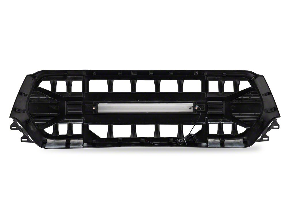 RedRock Full Upper Replacement Grille with LED Off-Road Light Bar (19-24 RAM 1500 Big Horn, Laramie, Lone Star, Tradesman)