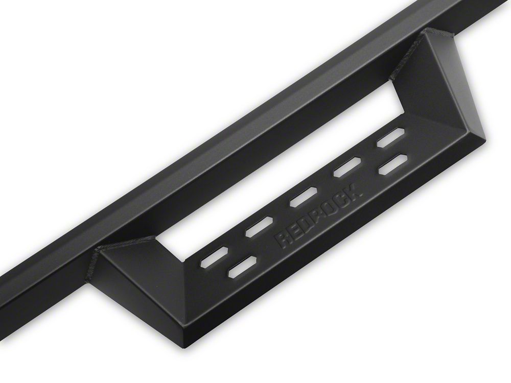 RedRock 4-Inch Drop TC1 Running Boards; Textured Black (19-25 RAM 1500 Crew Cab)