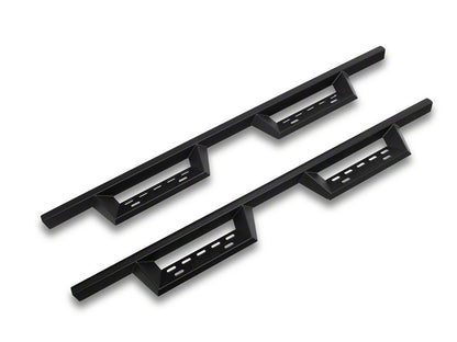 RedRock 4-Inch Drop TC1 Running Boards; Textured Black (19-25 RAM 1500 Quad Cab)