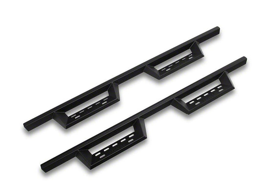 RedRock 4-Inch Drop TC1 Running Boards; Textured Black (19-25 RAM 1500 Quad Cab)