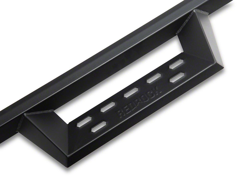 RedRock 4-Inch Drop TC1 Running Boards; Textured Black (19-25 RAM 1500 Quad Cab)