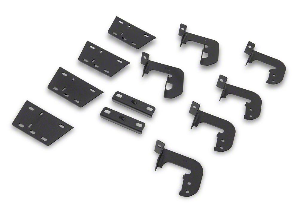 RedRock 4-Inch Drop TC1 Running Boards; Textured Black (19-25 RAM 1500 Quad Cab)