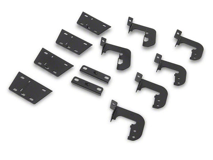 RedRock 4-Inch Drop TC1 Running Boards; Textured Black (19-25 RAM 1500 Quad Cab)