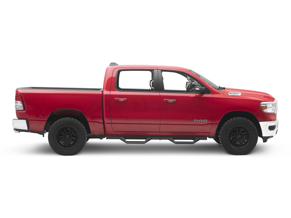 RedRock TC2 Drop Step Running Boards; Textured Black (19-25 RAM 1500 Crew Cab)