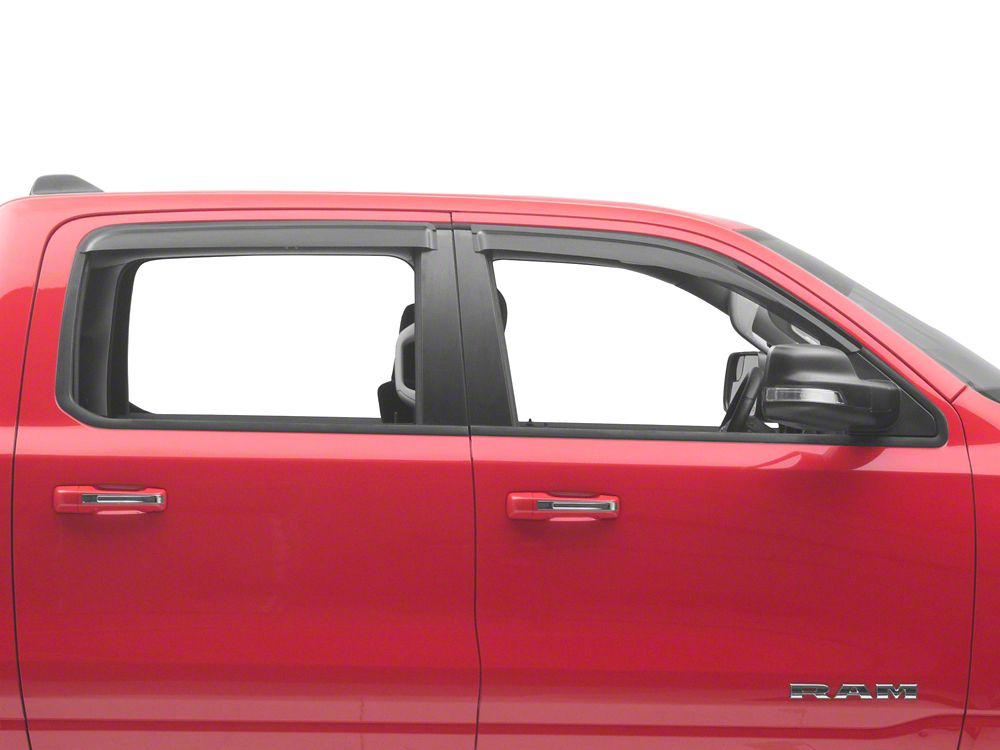 RedRock Out-Channel Window Deflectors (19-25 RAM 1500 Crew Cab)