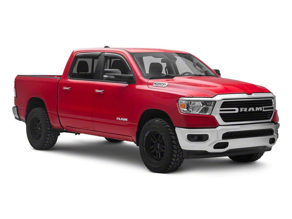 RedRock Out-Channel Window Deflectors (19-25 RAM 1500 Crew Cab)