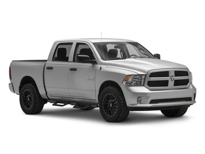RedRock 4-Inch Drop TC1 Running Boards; Textured Black (09-18 RAM 1500 Crew Cab)