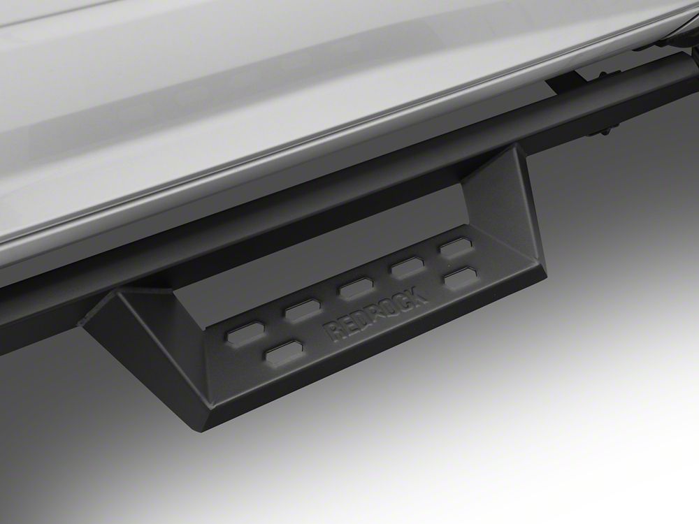 RedRock 4-Inch Drop TC1 Running Boards; Textured Black (09-18 RAM 1500 Crew Cab)