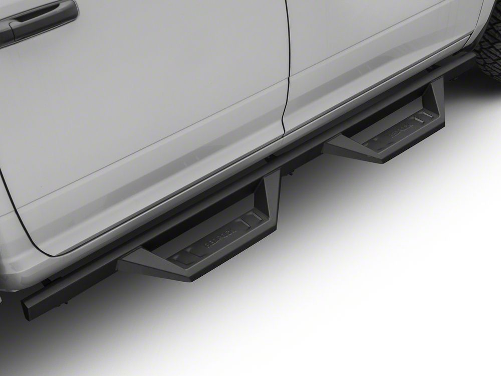 RedRock TC2 Drop Step Running Boards; Textured Black (09-18 RAM 1500 Crew Cab)