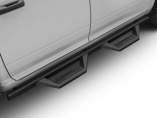 RedRock TC2 Drop Step Running Boards; Textured Black (09-18 RAM 1500 Crew Cab)