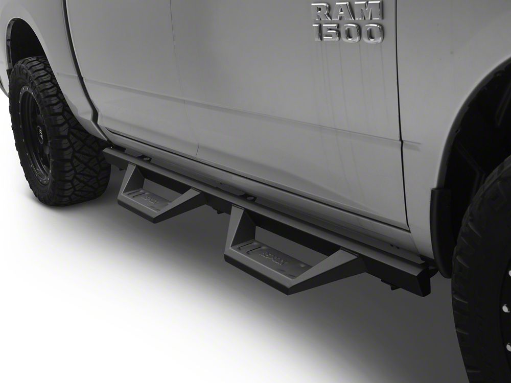 RedRock TC2 Drop Step Running Boards; Textured Black (09-18 RAM 1500 Crew Cab)