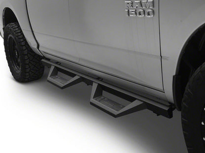 RedRock TC2 Drop Step Running Boards; Textured Black (09-18 RAM 1500 Crew Cab)