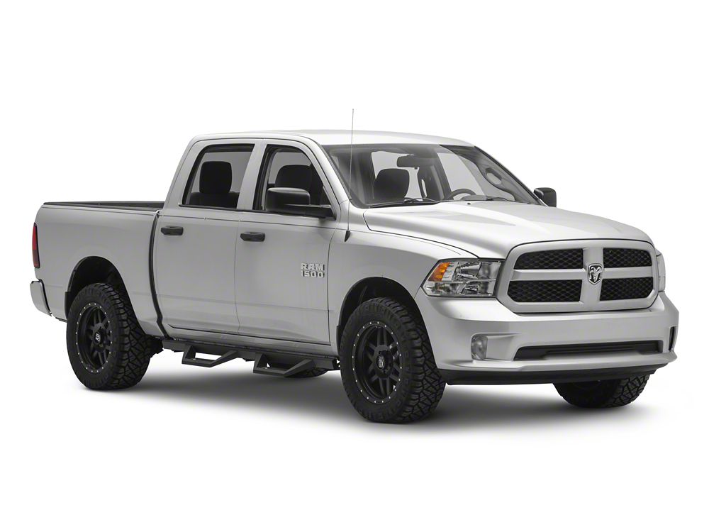 RedRock TC2 Drop Step Running Boards; Textured Black (09-18 RAM 1500 Crew Cab)