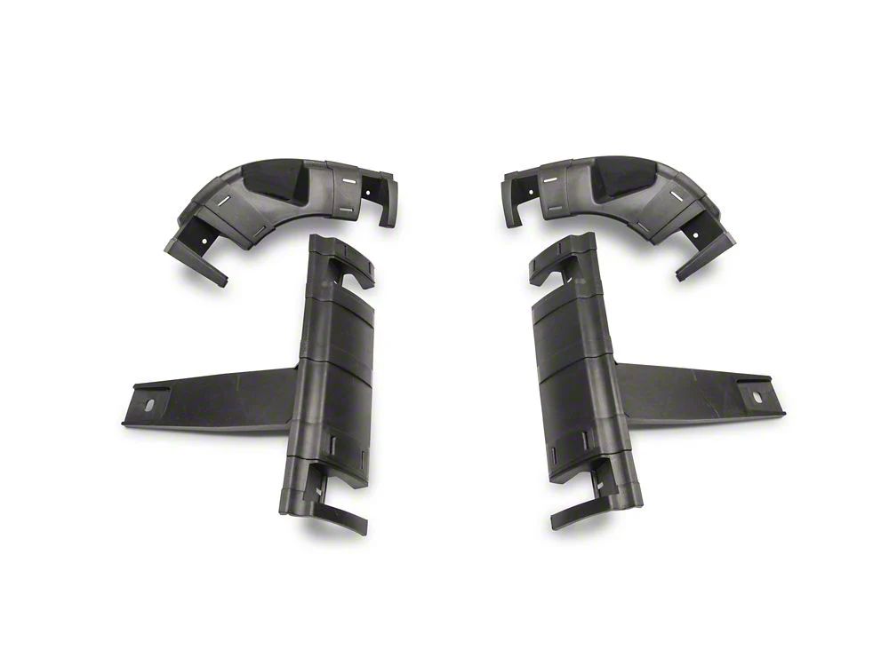 RedRock Baja Upper Replacement Grille with LED Lighting; Matte Black (13-18 RAM 1500, Excluding Rebel)