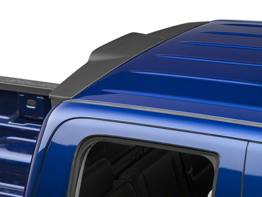 RedRock Rear Truck Cab Spoiler; Matte Black (14-18 Silverado 1500 Double Cab, Crew Cab)