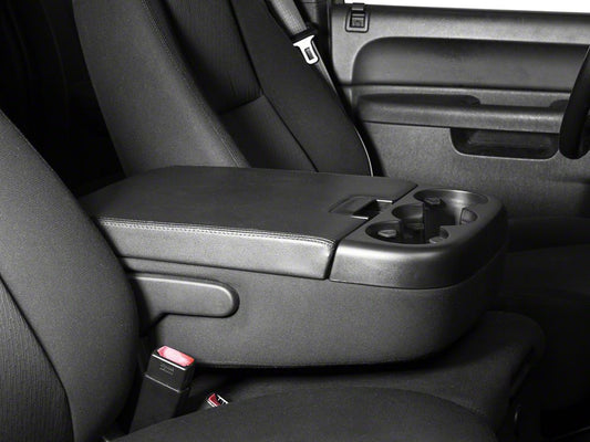 RedRock Alterum Series Center Console Top Lid; Black (07-13 Silverado 1500 w/ Bench Seat)