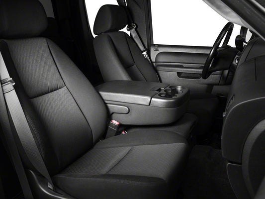 RedRock Alterum Series Center Console Top Lid; Black (07-13 Silverado 1500 w/ Bench Seat)