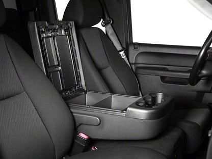 RedRock Alterum Series Center Console Top Lid; Black (07-13 Silverado 1500 w/ Bench Seat)