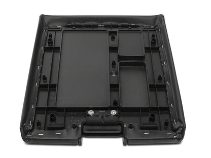 RedRock Alterum Series Center Console Top Lid; Black (07-13 Silverado 1500 w/ Bench Seat)