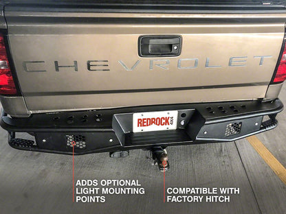 RedRock Tubular Off-Road Rear Bumper (07-18 Silverado 1500)