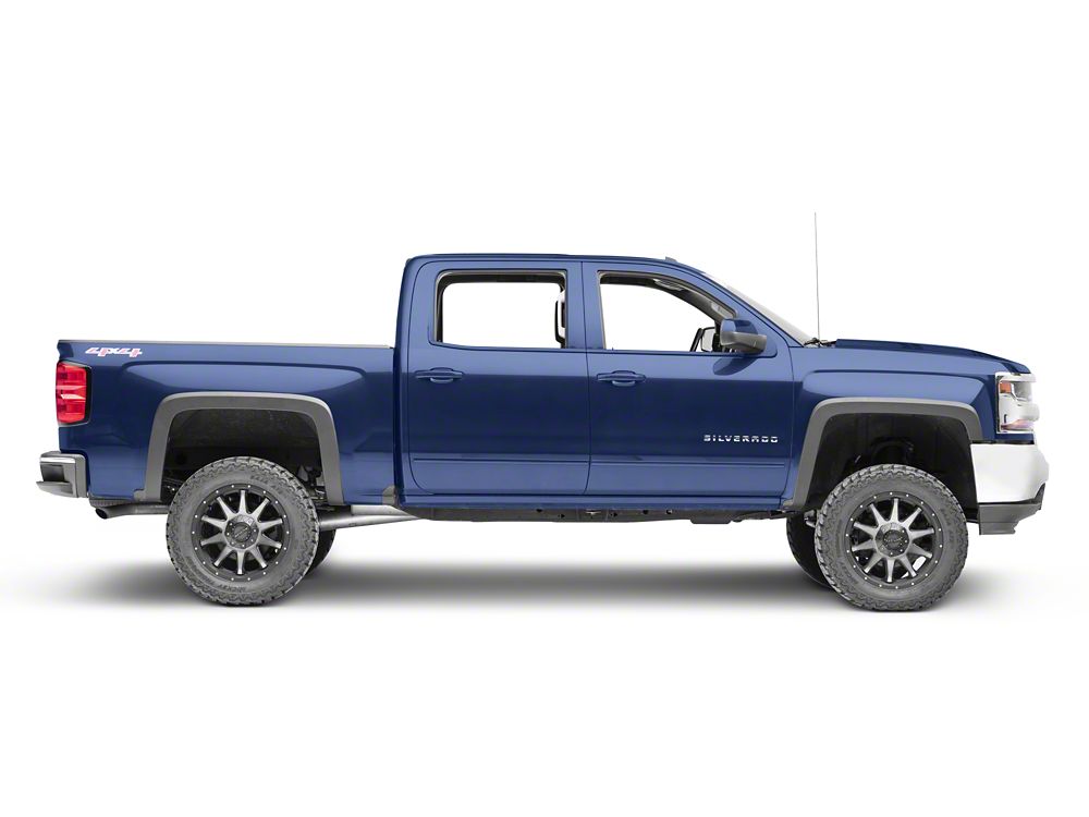 RedRock OEM Style Fender Flares (15-19 Silverado 3500 HD SRW w/o Mud Guards)