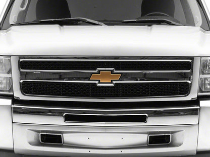 RedRock Upper Overlay Grille; Black (07-13 Silverado 1500)