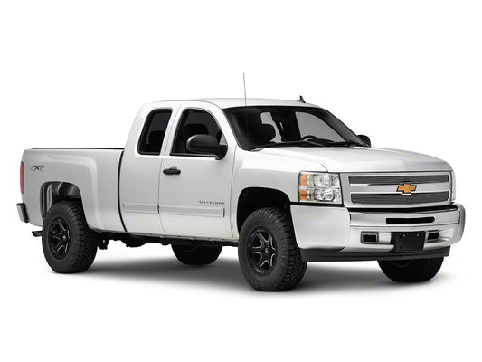 RedRock Upper Overlay Grille; Polished (07-13 Silverado 1500)