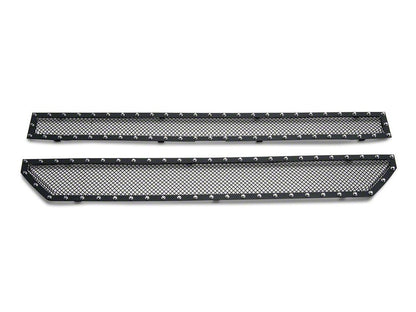 RedRock Wire Mesh Upper Overlay Grille with Rivets; Black (16-18 Silverado 1500 w/o Z71 Package)