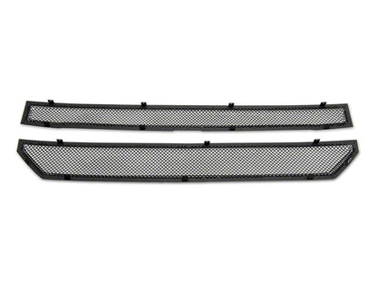 RedRock Wire Mesh Upper Overlay Grille with Rivets; Black (16-18 Silverado 1500 w/o Z71 Package)