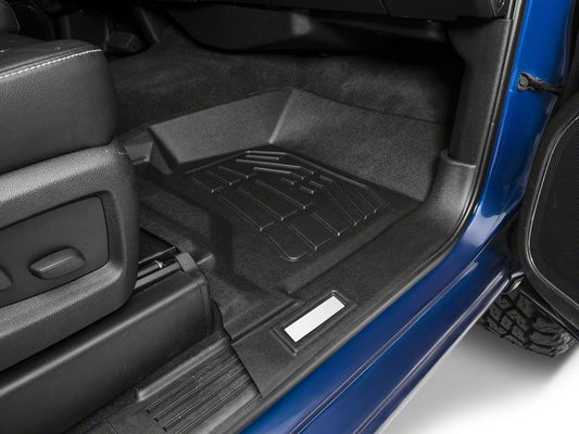 RedRock Sure-Fit Front Floor Liners; Black (14-18 Silverado 1500)