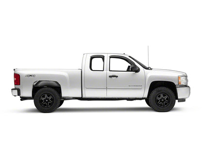 RedRock Window Deflectors; Front and Rear; Smoked (07-13 Silverado 1500 Extended Cab)