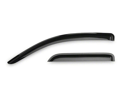 RedRock Window Deflectors; Front and Rear; Smoked (14-18 Silverado 1500 Double Cab)