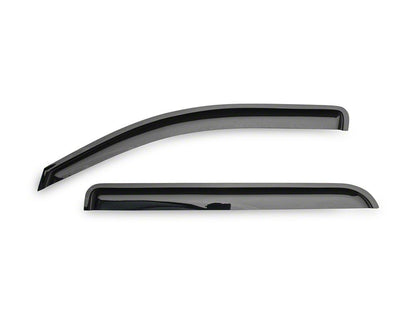 RedRock Window Deflectors; Front and Rear; Smoked (14-18 Silverado 1500 Crew Cab)