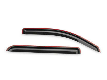 RedRock Window Deflectors; Front and Rear; Smoked (14-18 Silverado 1500 Crew Cab)