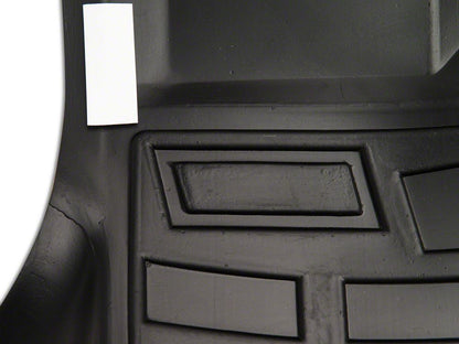 RedRock Sure-Fit Front and Second Row Floor Liners; Black (14-18 Silverado 1500 Double Cab)