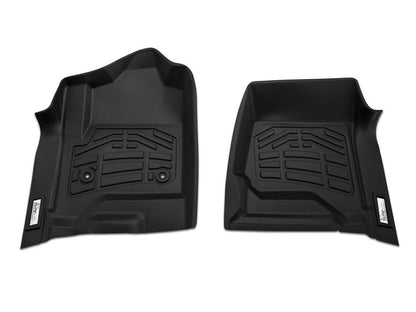 RedRock Sure-Fit Front and Second Row Floor Liners; Black (14-18 Silverado 1500 Double Cab)