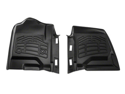 RedRock Sure-Fit Front and Second Row Floor Liners; Black (14-18 Silverado 1500 Double Cab)