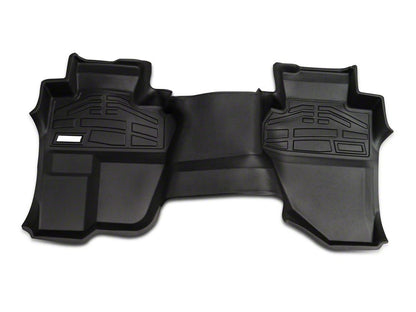 RedRock Sure-Fit Front and Second Row Floor Liners; Black (14-18 Silverado 1500 Double Cab)