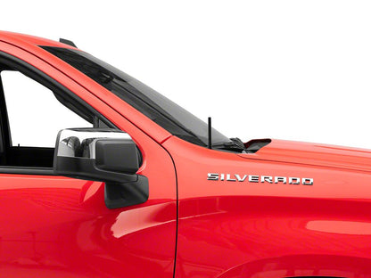 RedRock Short Billet Black Antenna; 5-Inch (99-25 Silverado 1500)