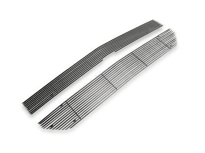 RedRock Modern Billet Upper Grille Overlay; Polished (16-18 Silverado 1500 w/o Z71 Package)