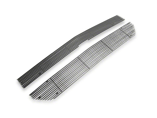 RedRock Modern Billet Upper Grille Overlay; Polished (16-18 Silverado 1500 w/o Z71 Package)