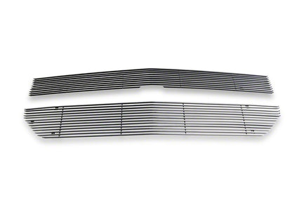 RedRock Modern Billet Upper Grille Overlay; Polished (16-18 Silverado 1500 w/o Z71 Package)