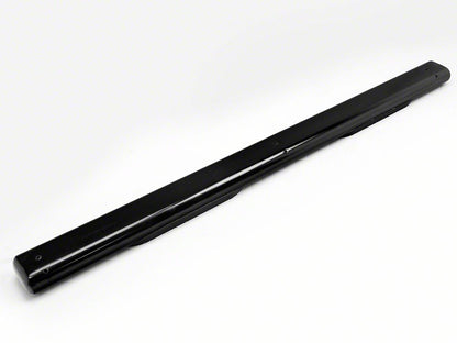 RedRock 6-Inch Oval Straight End Side Step Bars; Black (07-13 Silverado 1500 Crew Cab)