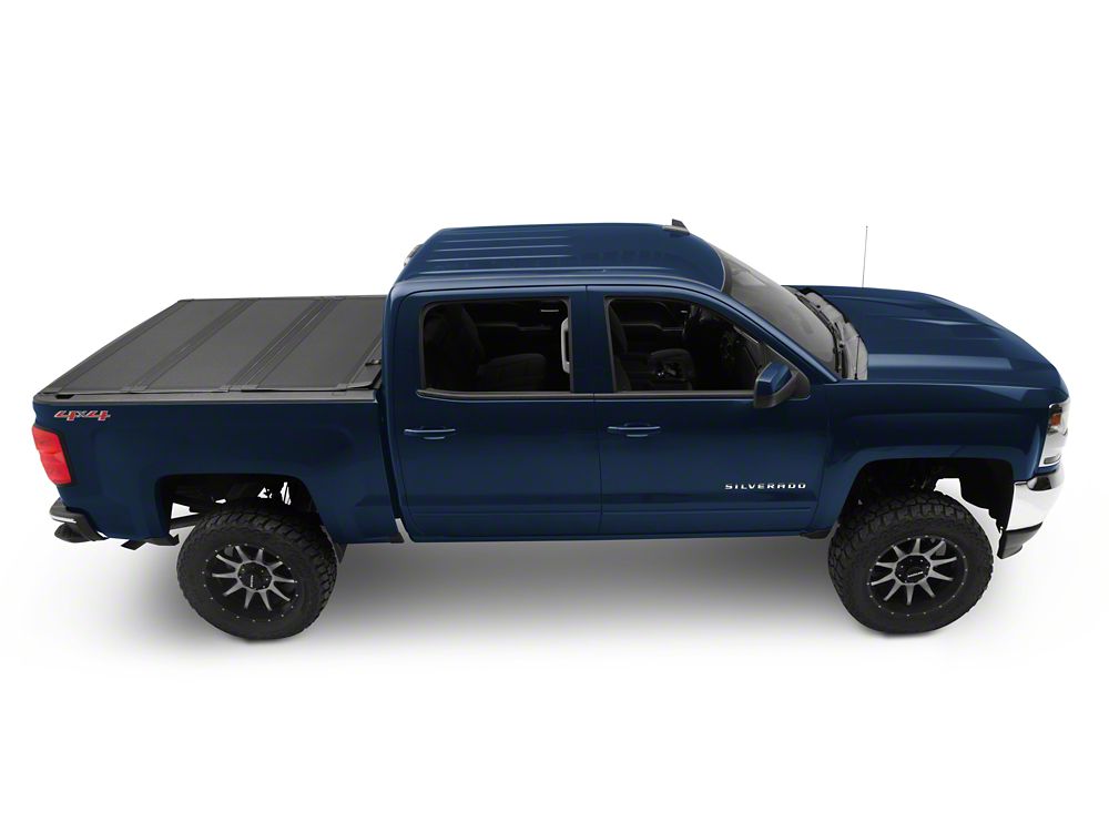 RedRock Low Profile Hard Tri-Fold Tonneau Cover (14-18 Silverado 1500 w/ 5.80-Foot Short Box)