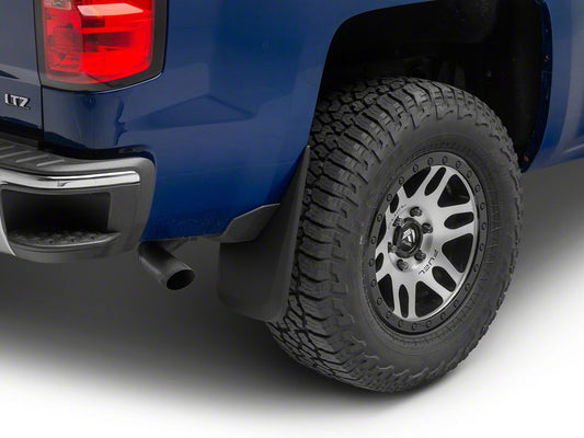 RedRock Molded Mud Guards; Front and Rear (14-18 Silverado 1500 w/o OE Fender Flares)