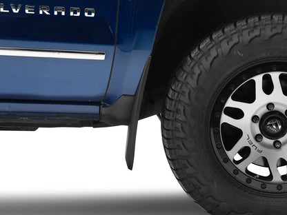 RedRock Molded Mud Guards; Front and Rear (14-18 Silverado 1500 w/o OE Fender Flares)