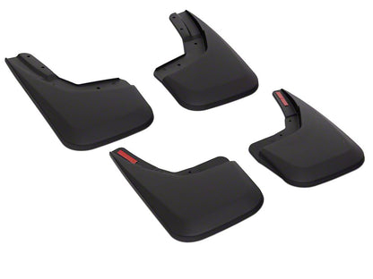 RedRock Molded Mud Guards; Front and Rear (14-18 Silverado 1500 w/o OE Fender Flares)