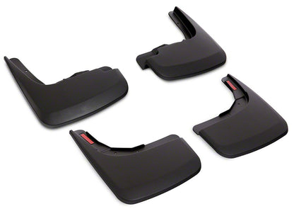 RedRock Molded Mud Guards; Front and Rear (19-25 Silverado 1500 w/o Factory Fender Flares)